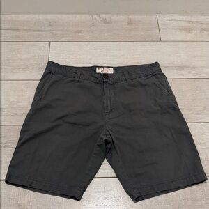 Original Penguin Charcoal Flat Front Shorts